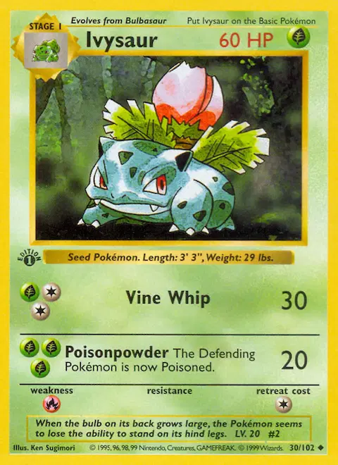 Ivysaur, Base Set 30/102