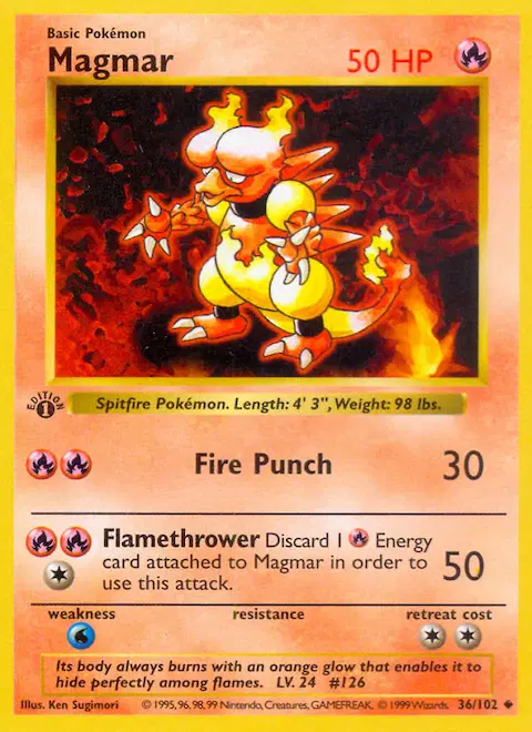 Magmar, Base Set 36/102