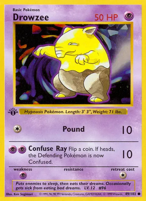 Drowzee, Base Set 49/102