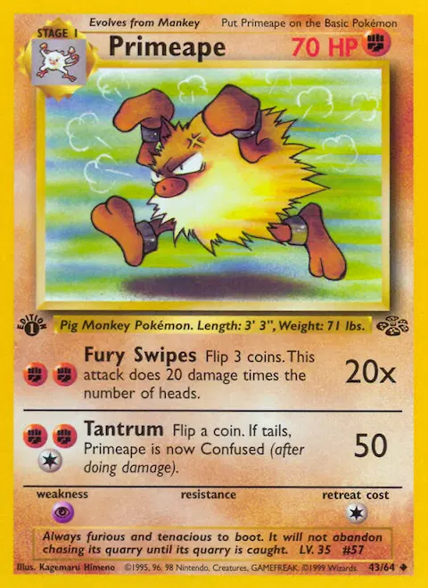 Primeape, Jungle 43/64