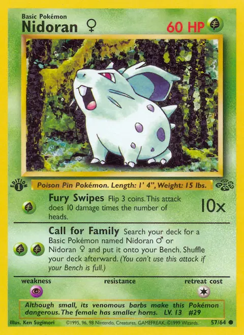 Nidoran♀, Jungle 57/64