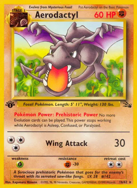 Aerodactyl, Fossil 16/62