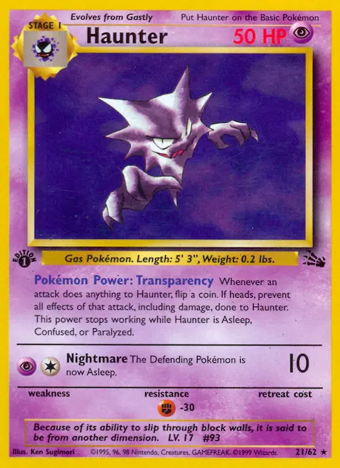 Haunter, Fossil 21/62