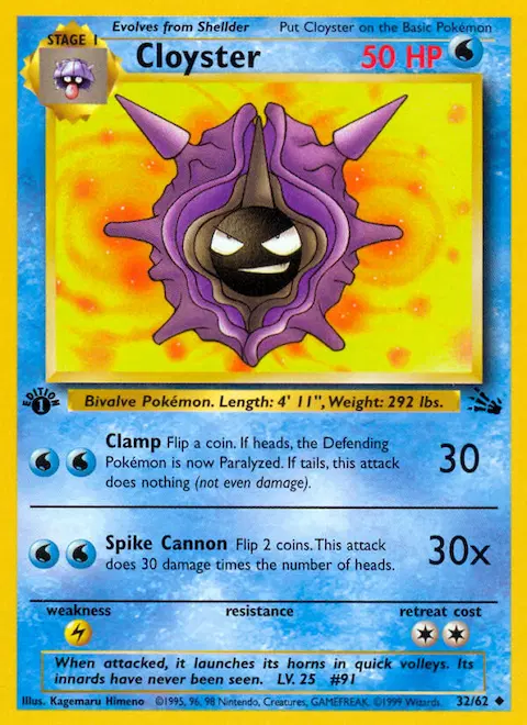 Cloyster, Fossil 32/62