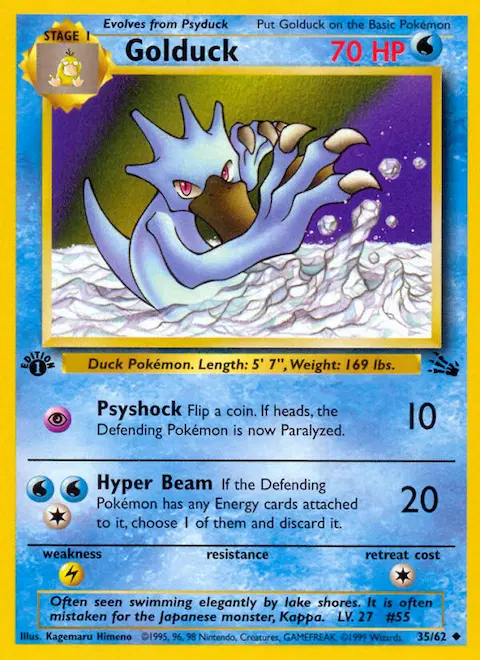 Golduck, Fossil 35/62