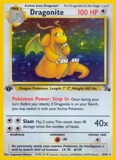 Dragonite, Fossil 4/62