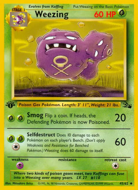Weezing, Fossil 45/62