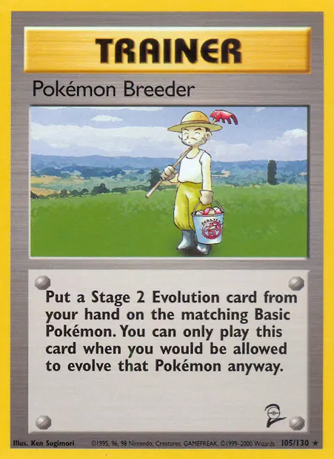 Pokémon Breeder, Base Set 2 105/130