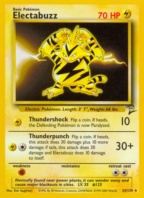 Electabuzz, Base Set 2 24/130