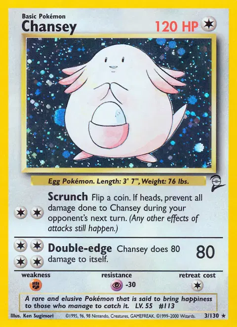 Chansey, Base Set 2 3/130