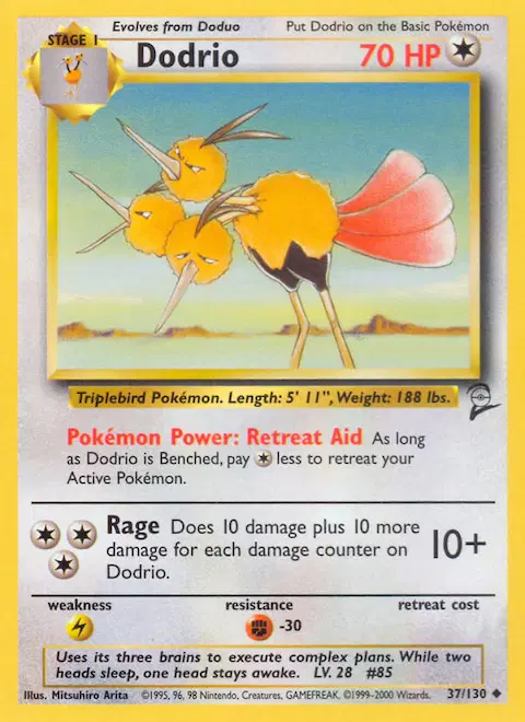 Dodrio, Base Set 2 37/130