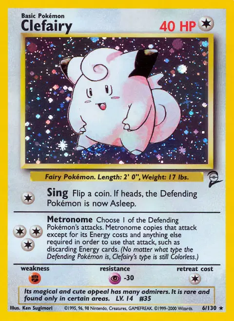 Clefairy, Base Set 2 6/130