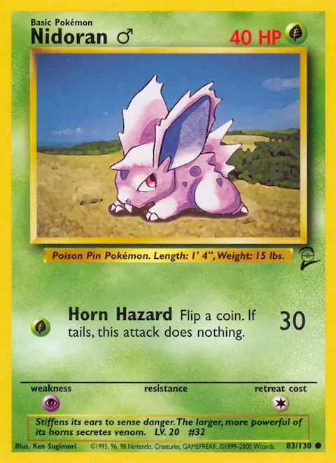 Nidoran♂, Base Set 2 83/130