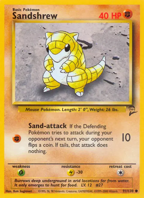 Sandshrew, Base Set 2 91/130