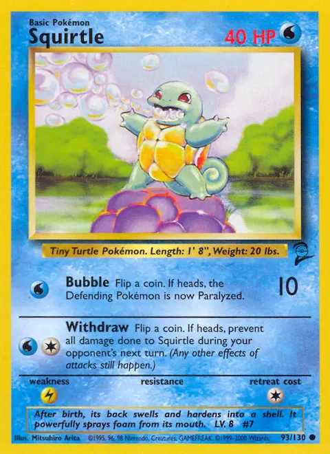 Squirtle, Base Set 2 93/130