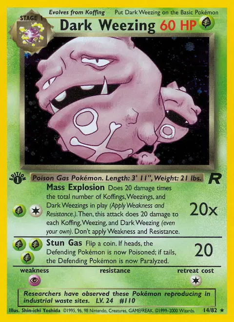 Dark Weezing, Team Rocket 14/82
