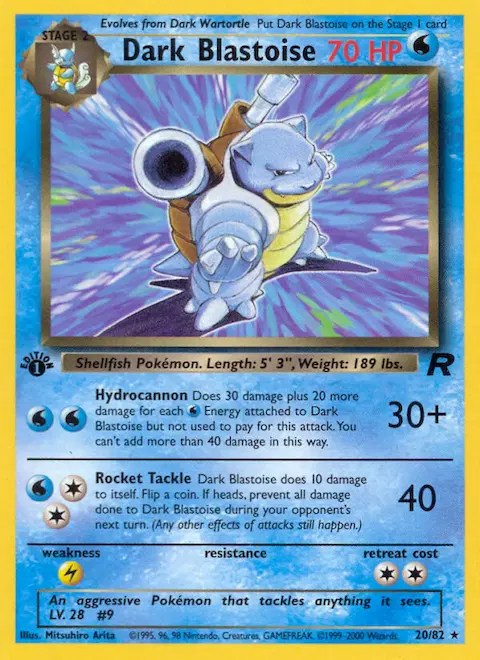 Dark Blastoise, Team Rocket 20/82