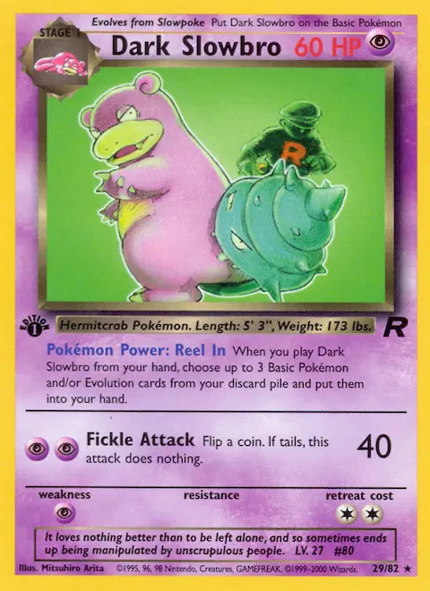 Dark Slowbro, Team Rocket 29/82