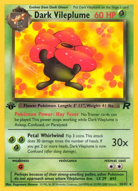 Dark Vileplume, Team Rocket 30/82