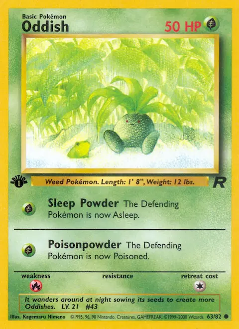 Oddish, Team Rocket 63/82
