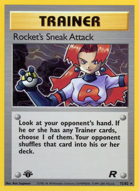 Rocket's Sneak Attack, Team Rocket 72/82