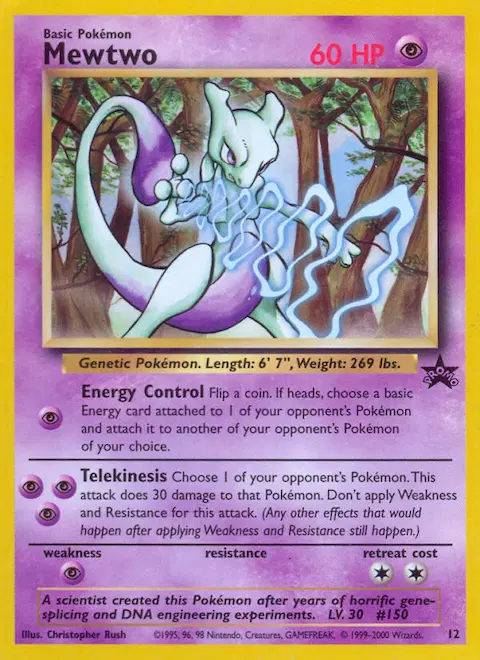 Mewtwo, Wizards Black Star Promos 12/53