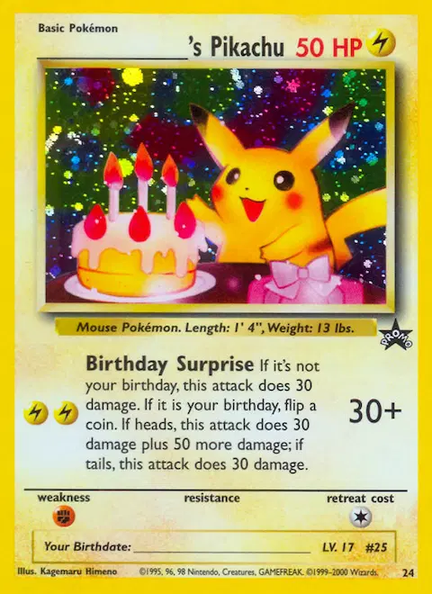 ___________'s Pikachu, Wizards Black Star Promos 24/53