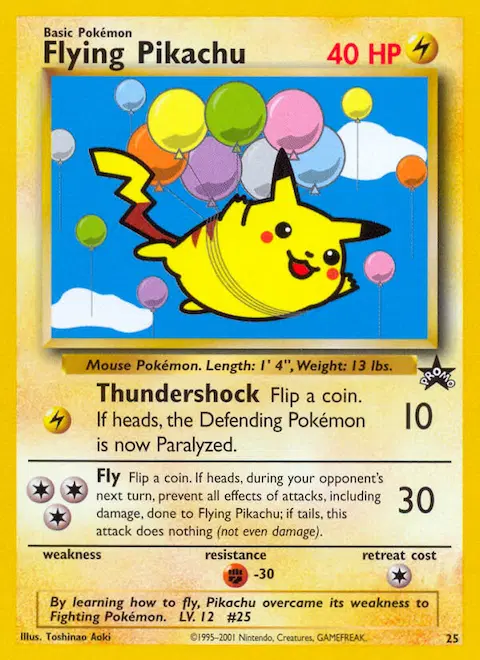 Flying Pikachu, Wizards Black Star Promos 25/53