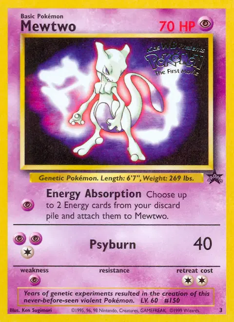 Mewtwo, Wizards Black Star Promos 3/53