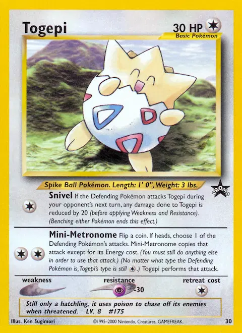 Togepi, Wizards Black Star Promos 30/53