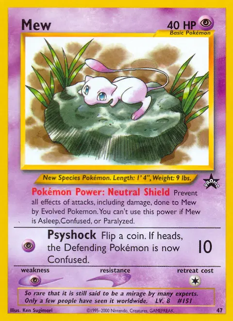Mew, Wizards Black Star Promos 47/53