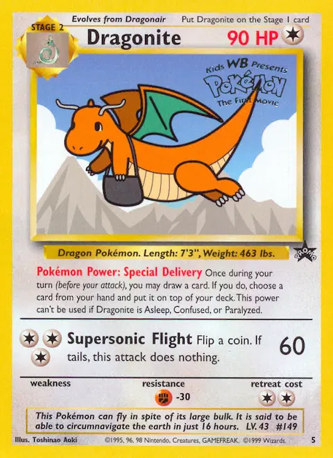 Dragonite, Wizards Black Star Promos 5/53