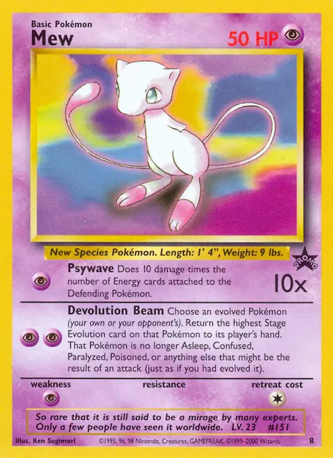 Mew, Wizards Black Star Promos 8/53