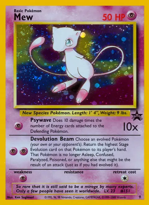 Mew, Wizards Black Star Promos 9/53