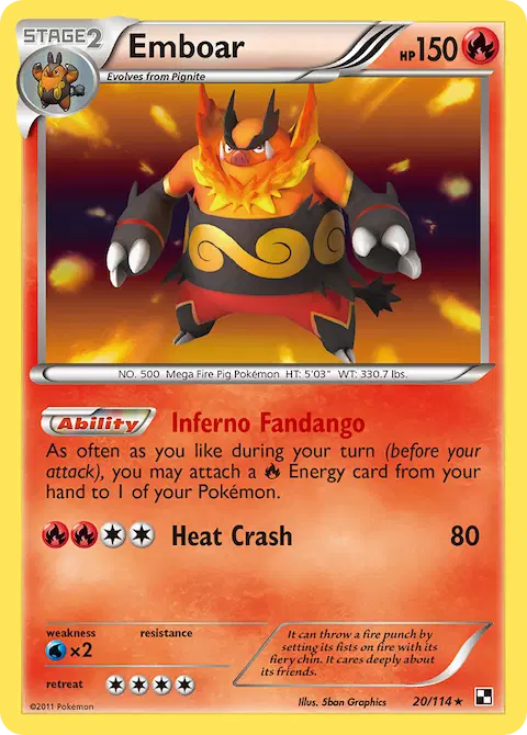 Emboar, Black & White 20/114