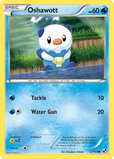 Oshawott, Black & White 27/114