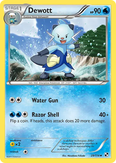 Dewott, Black & White 29/114