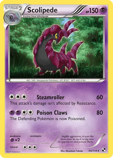 Scolipede, Black & White 54/114