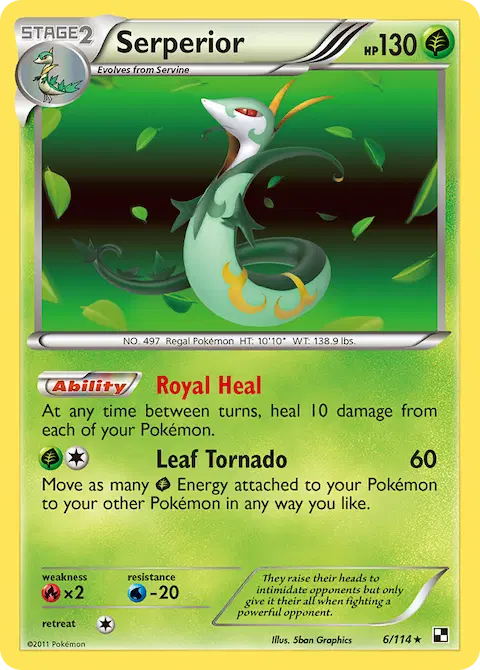 Serperior, Black & White 6/114