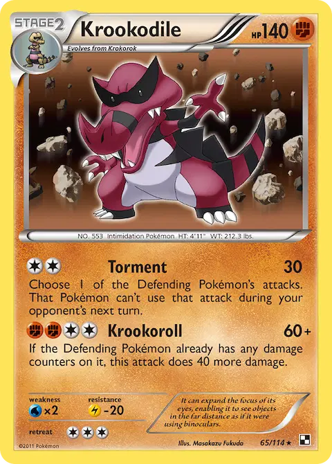 Krookodile, Black & White 65/114
