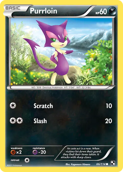 Purrloin, Black & White 66/114