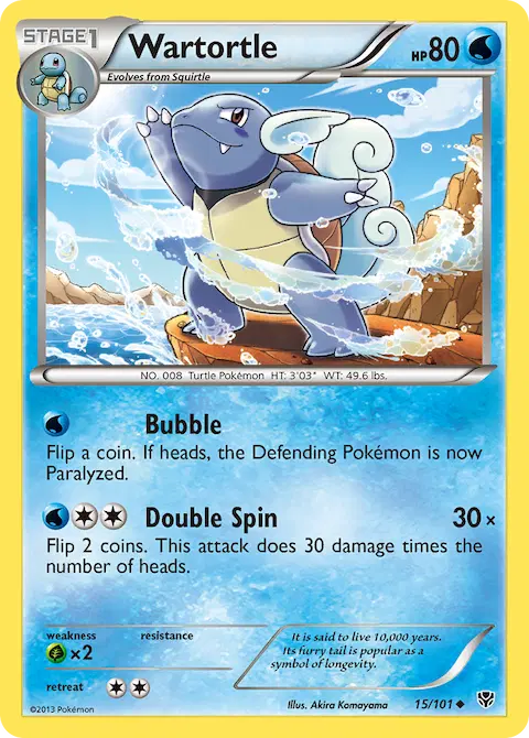 Wartortle, Plasma Blast 15/101