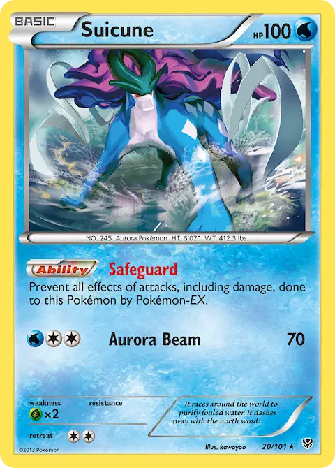 Suicune, Plasma Blast 20/101