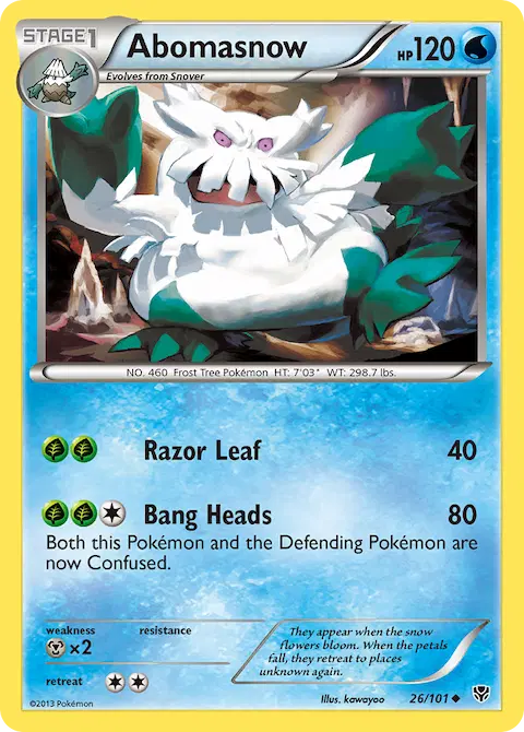 Abomasnow, Plasma Blast 26/101