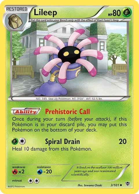 Lileep, Plasma Blast 3/101