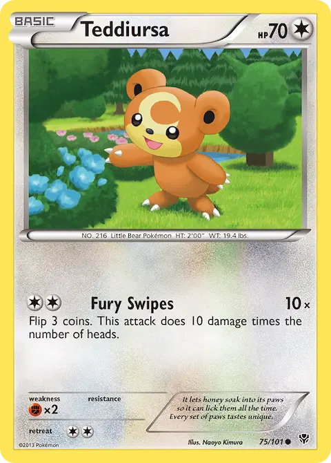 Teddiursa, Plasma Blast 75/101