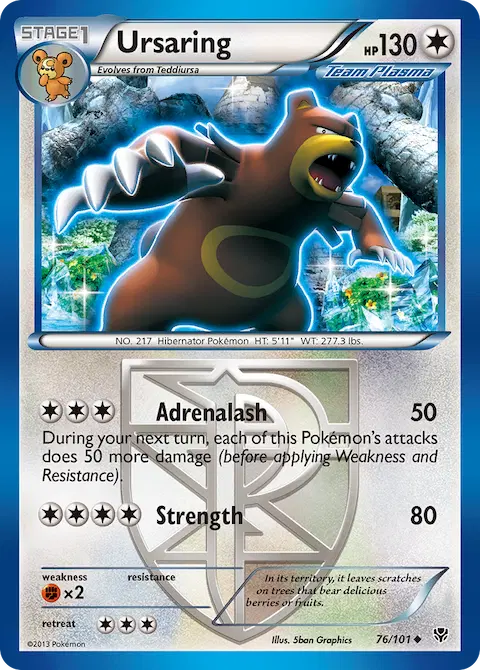 Ursaring, Plasma Blast 76/101
