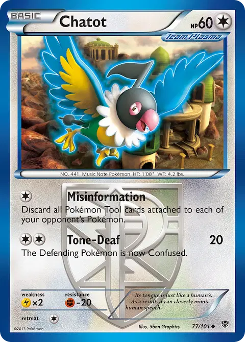 Chatot, Plasma Blast 77/101