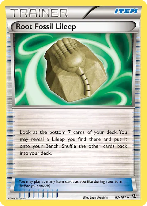 Root Fossil Lileep, Plasma Blast 87/101
