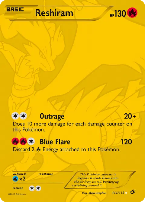 Reshiram, Legendary Treasures 114/113